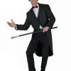 Adult Black Tailcoat Circus Costume