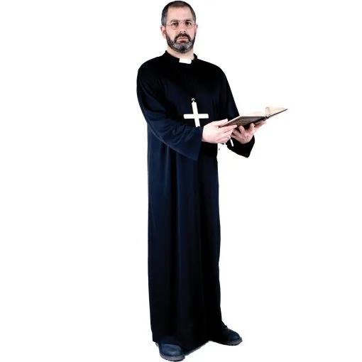 Priest Plus Adult Costume 3 Priest Plus Adult Costume -Costumes Shop 6190 1