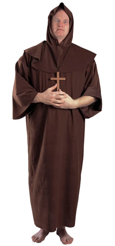 Monk Adult Plus Costume 1 Monk Adult Plus Costume -Costumes Shop 65112