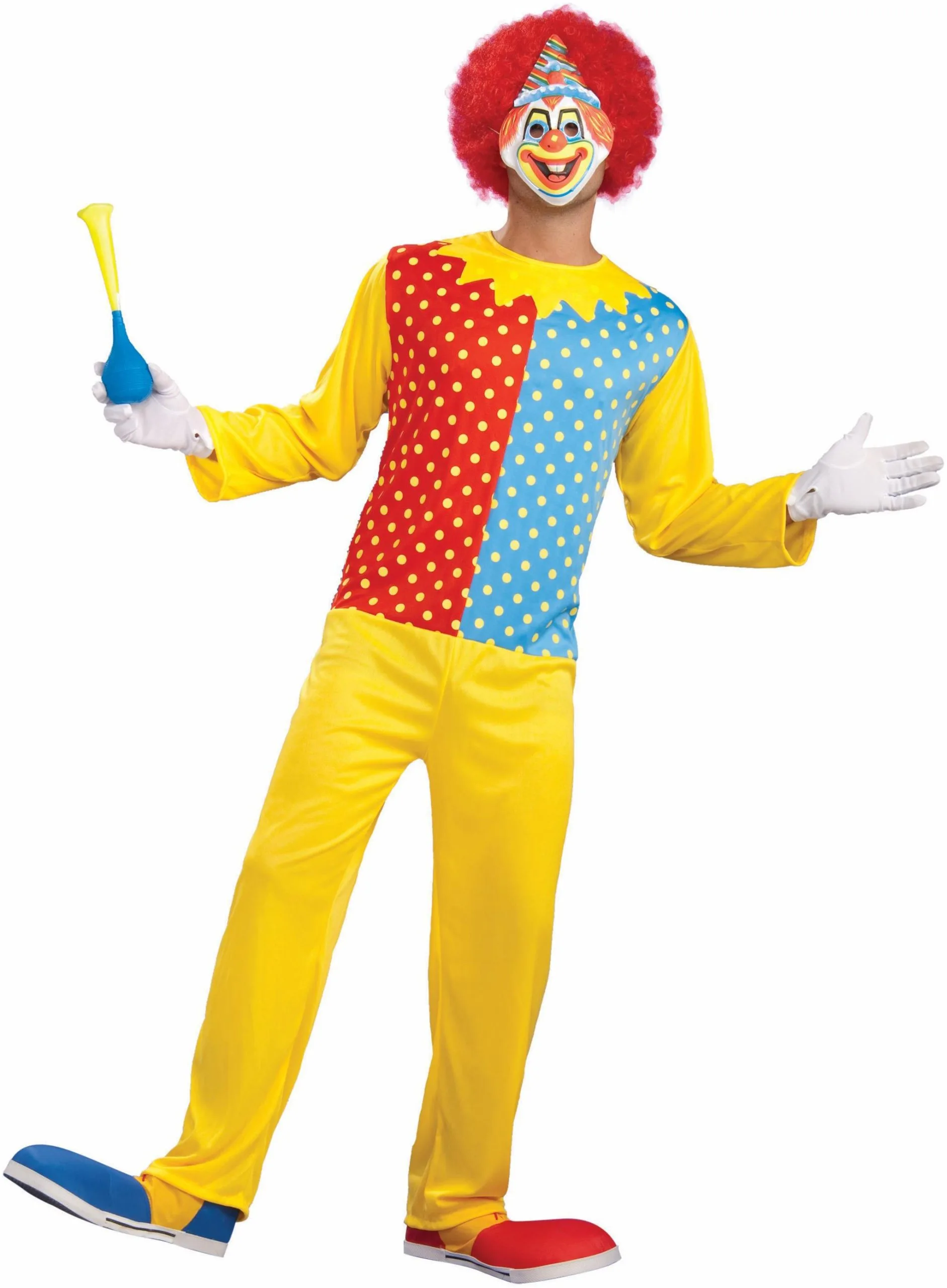 Retro Clown Adult Circus Costume 1 Retro Clown Adult Circus Costume