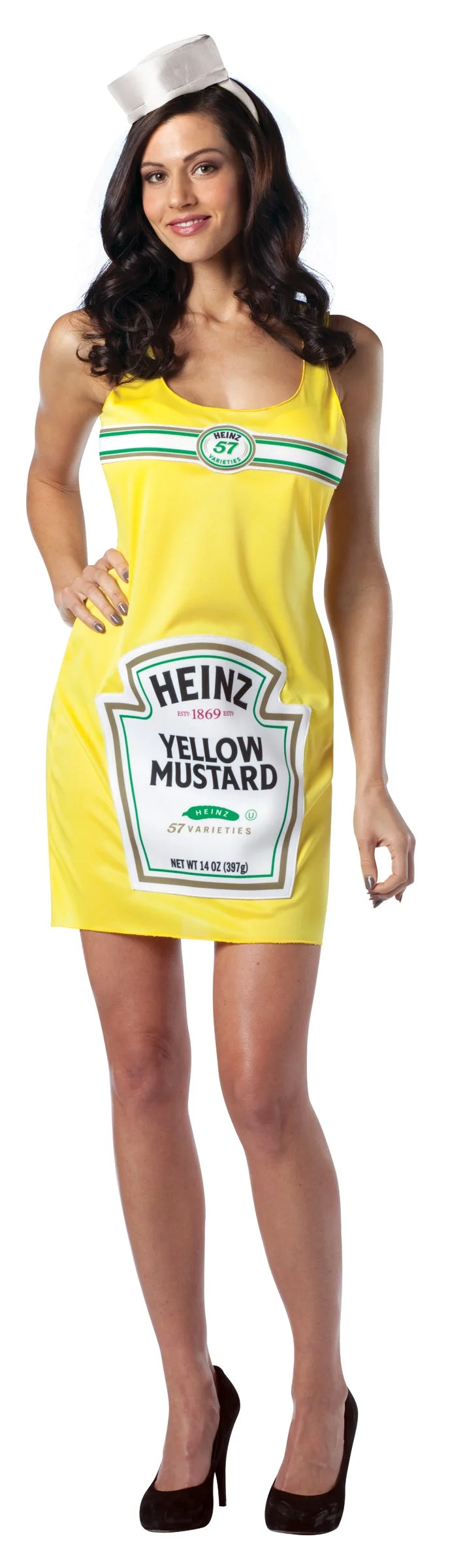 Heinz Mustard Tank Dress Adult Costume 1 Heinz Mustard Tank Dress Adult Costume