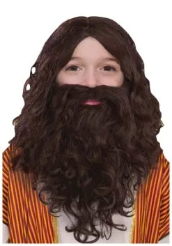 Child Biblical Wig And Beard Set
