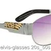 Concert Silver Elvis Glasses