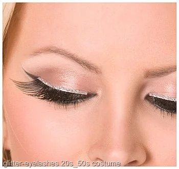 Black And Silver Glitter Eyelashes 1 Black And Silver Glitter Eyelashes