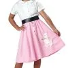Kids Pink Poodle Skirt
