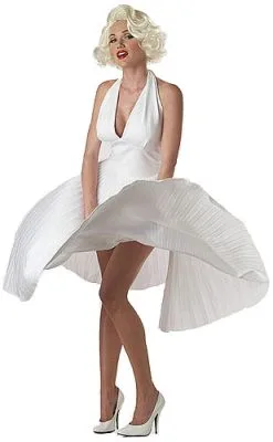 Marilyn Monroe Deluxe White Halter Dress